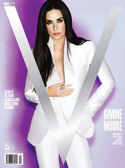 Demi Moore V magazine