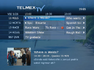 Interfaz Telmex TV Mexico