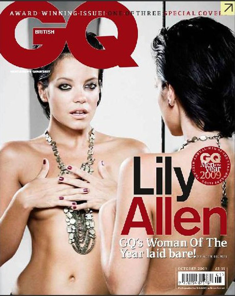 Lily Allen topless GQ