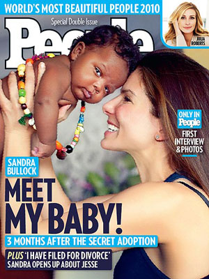 Sandra Bullock y su bebe