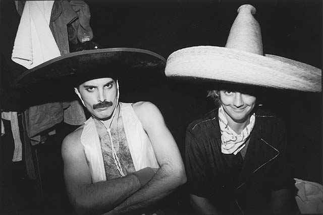 Freddie Mercury y Roger Taylor sombrero