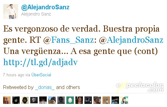 Alejandro Sanz twitter