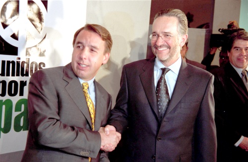 Ricardo Salinas y Emilio Azcarraga