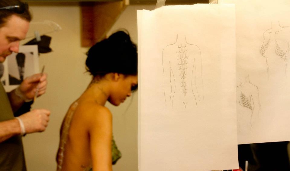 Rihanna Body Paint