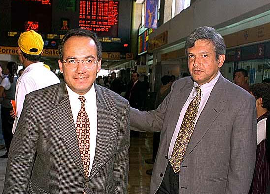 Calderon y Lopez Obrador