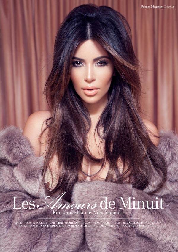 Kim Kardashian revista Factice