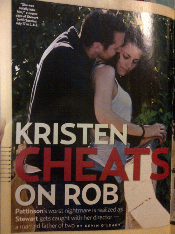 Kristen Stewart cheating