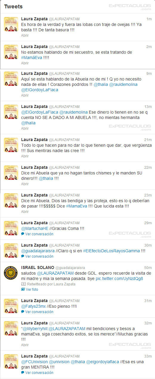Laura Zapata twitter