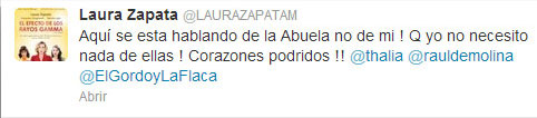 Laura Zapata twitter