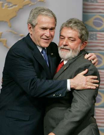 Bush quiere a Lula