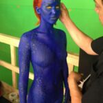 Jennifer Lawrence en el set de X-Men: Days of Future Past
