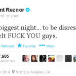 Trent Reznor furioso porque cortaron su presentacion en los Grammy