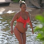 Asi se ve Hayden Panettiere embarazada en bikini