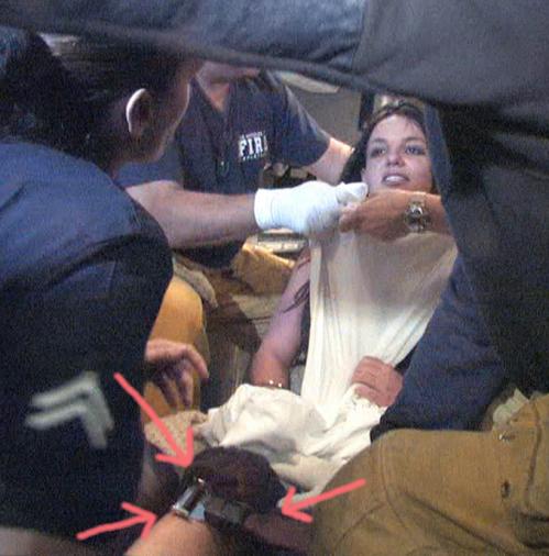 Britney Spears tied ambulance
