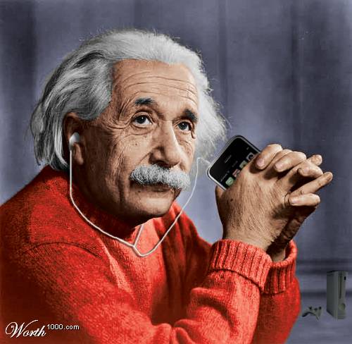 Einstein y su IPOD