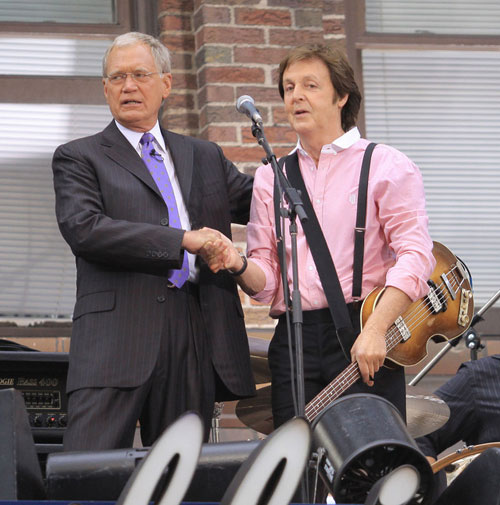 Paul McCartney con David Letterman