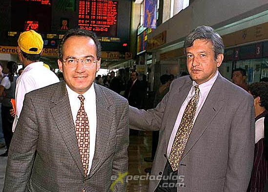 Felipe Calderon y Andres Manuel Lopez Obrador son amiguis