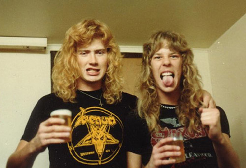 Dave Mustaine y James Hetfield