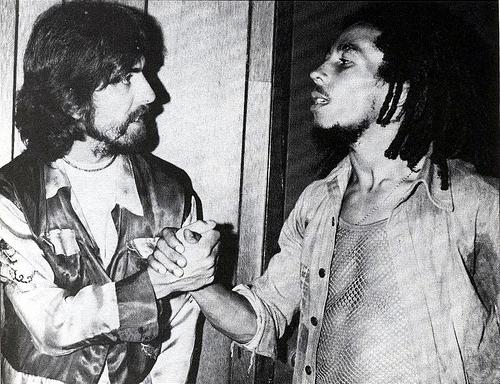 George Harrison y Bob Marley