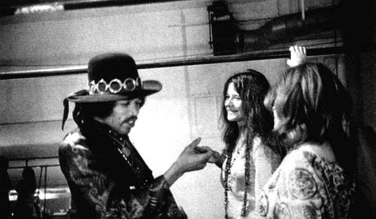 Janis Joplin y Jimi Hendrix