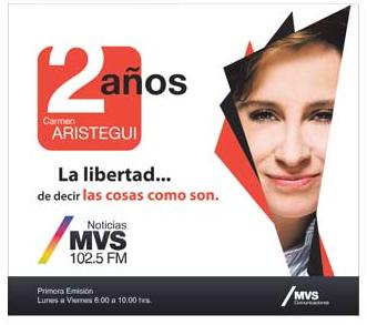 Aristegui 2 años en MVS