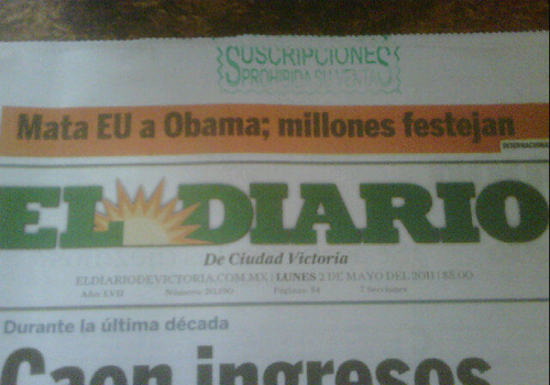 EL diario tamaulipas mata a Obama