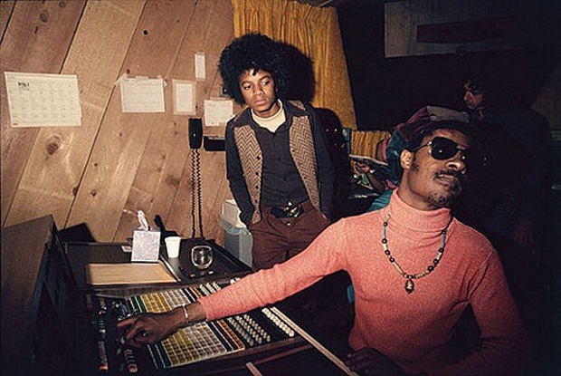 Stevie Wonder con Michael Jackson