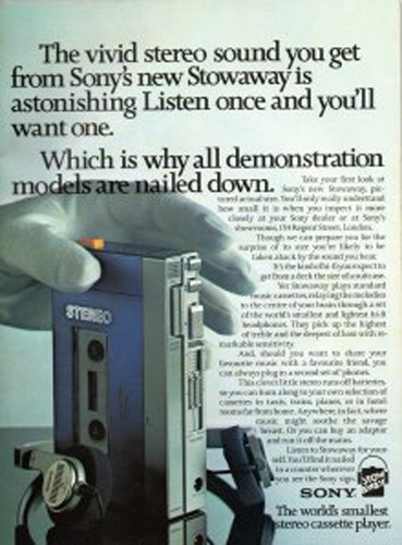Sony Walkman ad