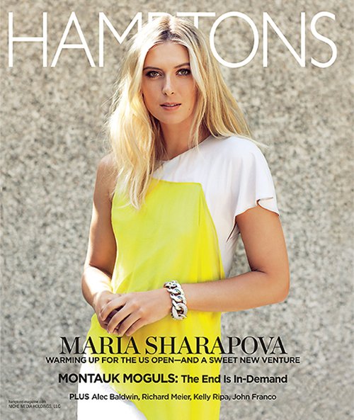 Maria Sharapova revista Hamptons
