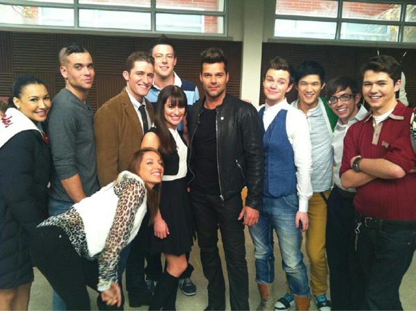Ricky Martin con Glee