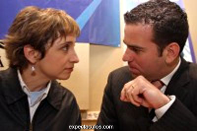 Carmen Aristegui con Carlos Loret de Mola