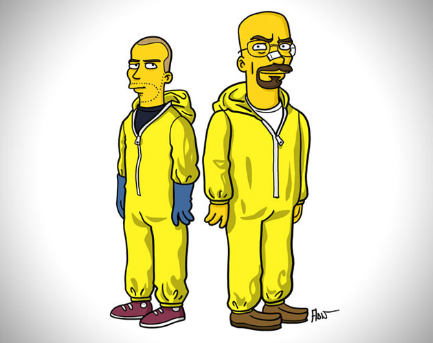 Breaking Bad a lo Simpson