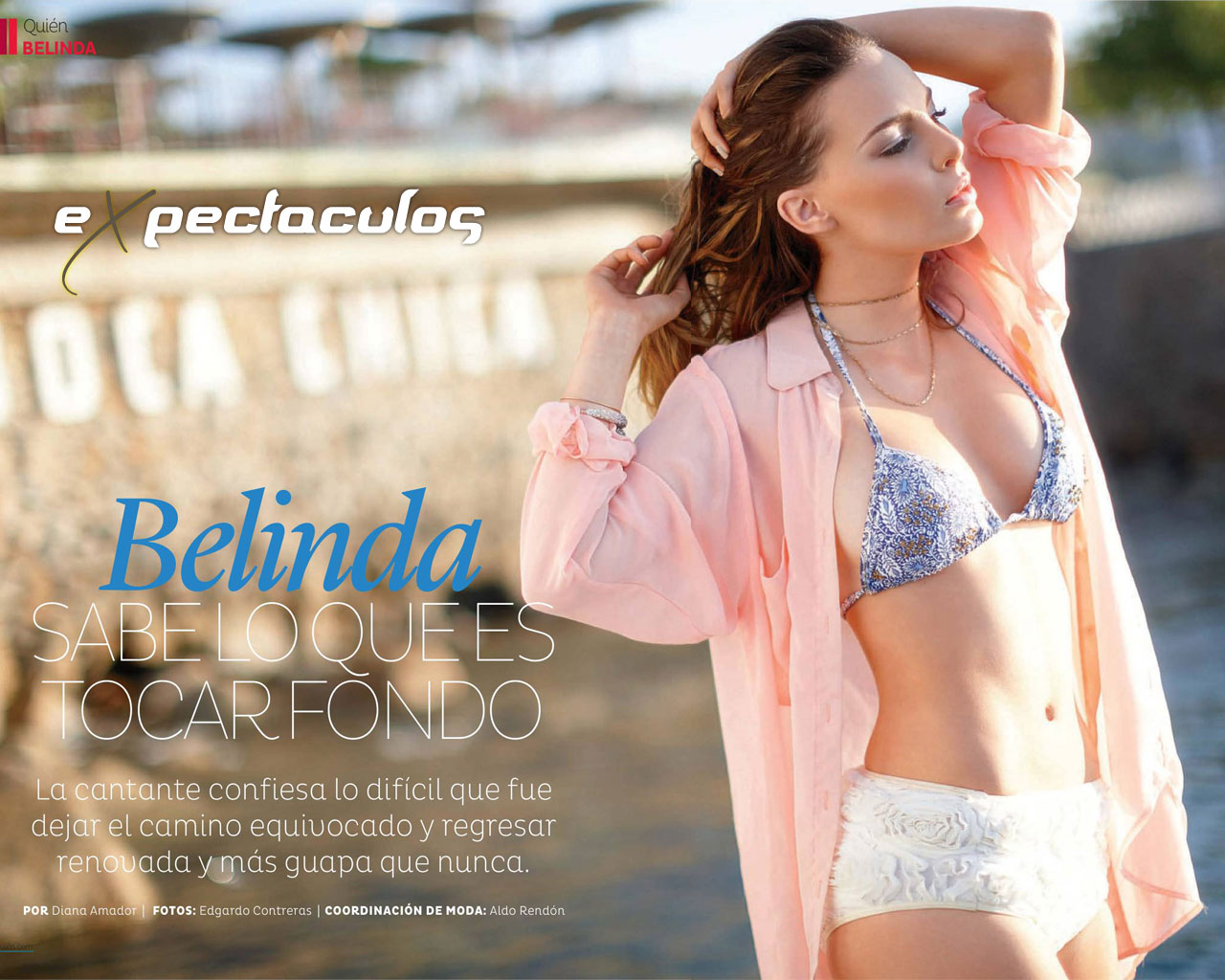 Belinda revista Quien 2013