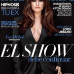 Lea Michele de negro para la portada de Marie Claire Mexico