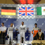Checo Perez llega tercero en el Gran Premio de Barein