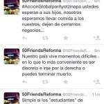 Pizzas 50 Friends habla mal de los normalistas de Ayotzinapa