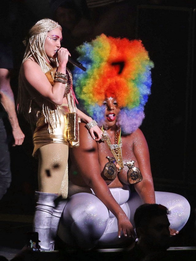 51930901 Singer Miley Cyrus performing live during the 'Miley Cyrus and Her Dead Petz' tour in Vancouver, Canada on December 14, 2015. 