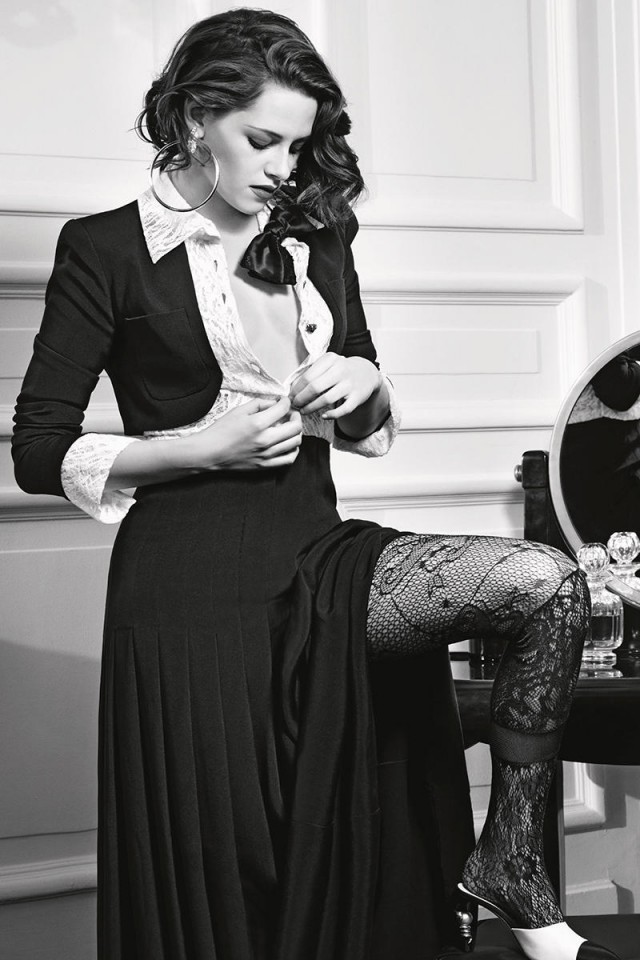 Kristen Stewart for Chanel Paris in Rome ad campaign. Photographs by Karl Lagerfeld.